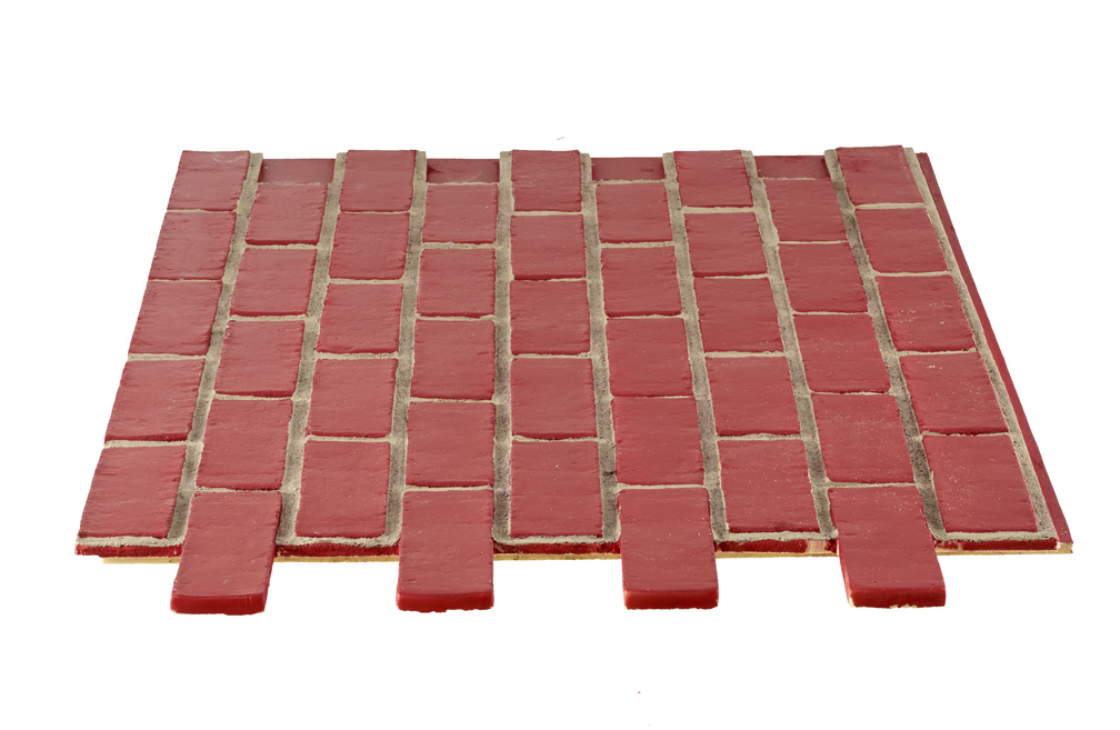 Smooth Brick Interlock - Red Gray Grout